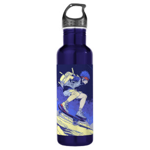 Boarding in Space - Skateboarder Design 710 Ml Water Bottle