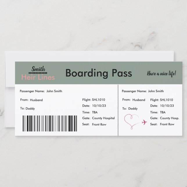 Boarding Pass Adoption Announcement Neutral (Front)