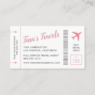 Boarding Pass business cards