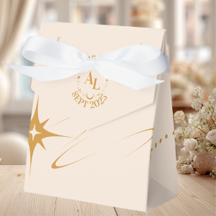 Boarding Pass Cosmic Wedding  Favor Box