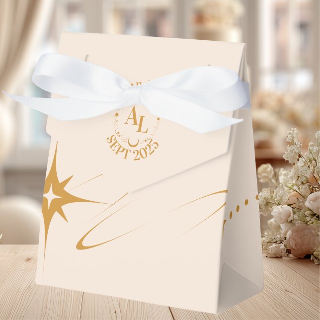 Boarding Pass Cosmic Wedding  Favor Box (Creator Uploaded)
