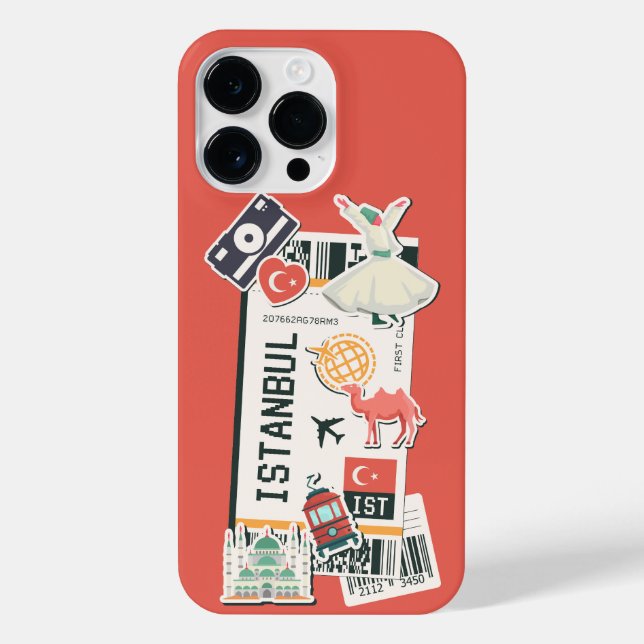 BOARDING PASS ISTANBUL TURKEY iPhone CASE (Back)