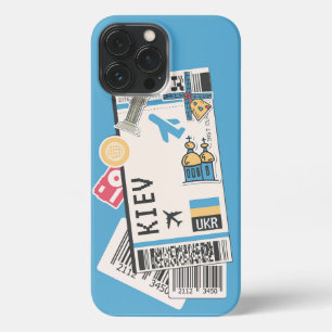 BOARDING PASS KIEV UKRAINE iPhone 13 PRO MAX CASE