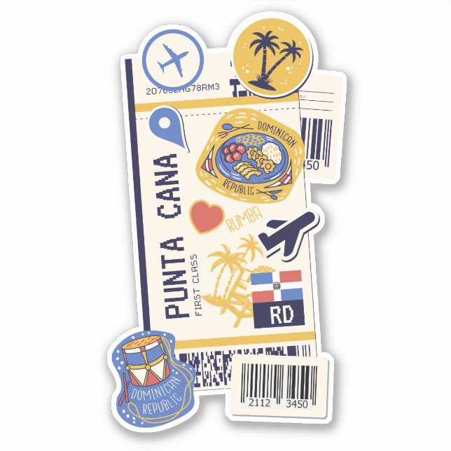 BOARDING PASS PUNTA CANA DOMINICAN REPUBLIC (Front)