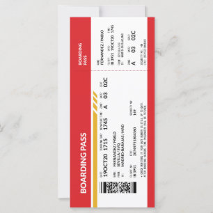 Boarding Pass - Red
