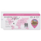 Boarding Pass Surprise Airline Ticket wedding