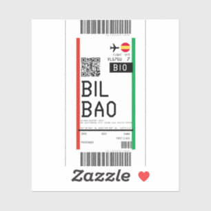 Boarding pass to Bilbao (BIO)