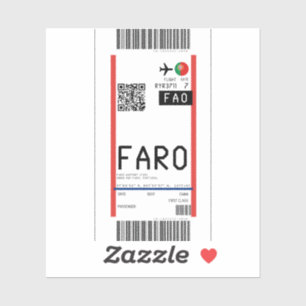 Boarding pass to Faro (FAO)