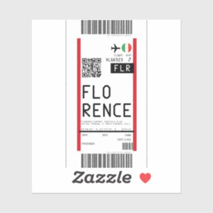 Boarding pass to Florence (FLR)