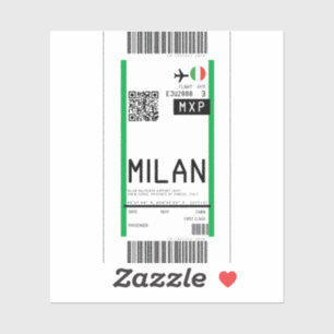Boarding pass to Milan (MXP)