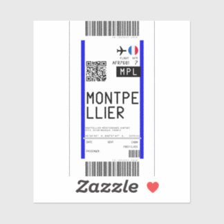 Boarding pass to Montpellier (MPL)