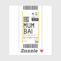 Boarding pass to Mumbai (BOM)