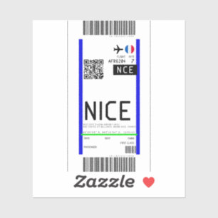 Boarding pass to Nice (NCE)