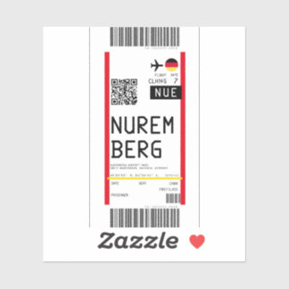 Boarding pass to Nuremberg (NUE)