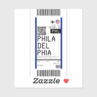 Boarding pass to Philadelphia (PHL)