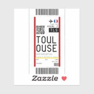 Boarding pass to Toulouse (TLS)