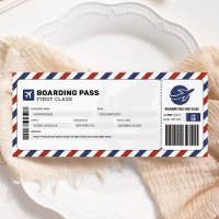 Boarding Pass Travel Trip Plane Gift Ticket