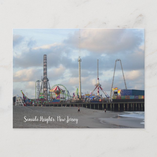 Boardwalk Amusement Rides Postcard (Front)