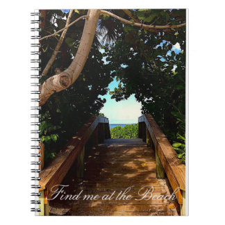 Boardwalk Beach Spiral Notebook