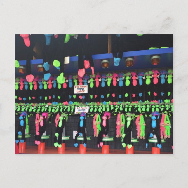 Boardwalk Game Prizes Rehoboth Beach Delaware DE Postcard (Front)