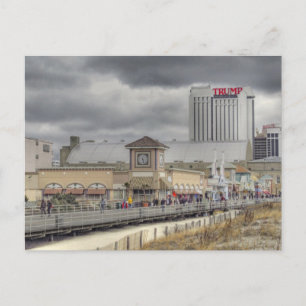 Boardwalk in Atlantic City, NJ Postcard