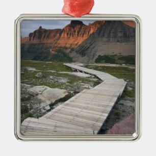 Boardwalk in Waterton Glacier International Metal Ornament