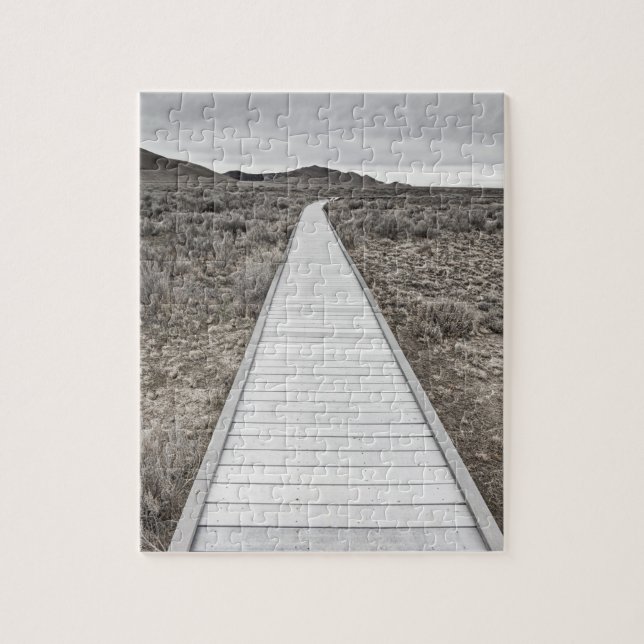 Boardwalk through the desert jigsaw puzzle (Vertical)