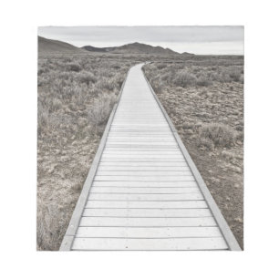 Boardwalk through the desert notepad