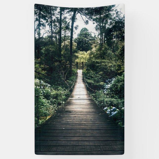 Boardwalk Through The Forest Banner (Vertical)