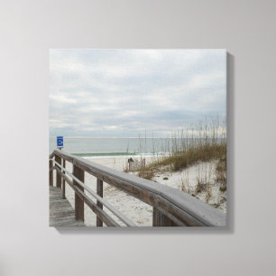 Boardwalk to Sugary White Sands Canvas Print