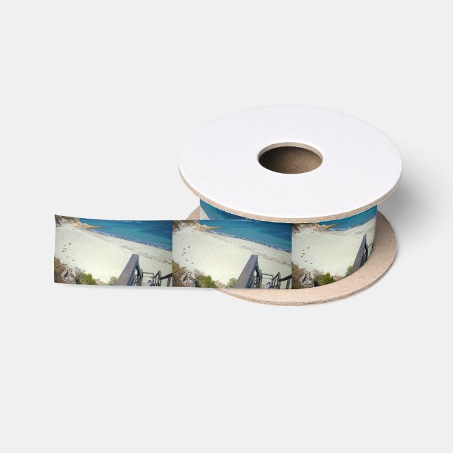 Boardwalk To The Ocean, Satin Ribbon (Spool)