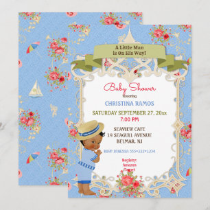 Boardwalk Victoriana Beach Summer Baby Shower Invitation