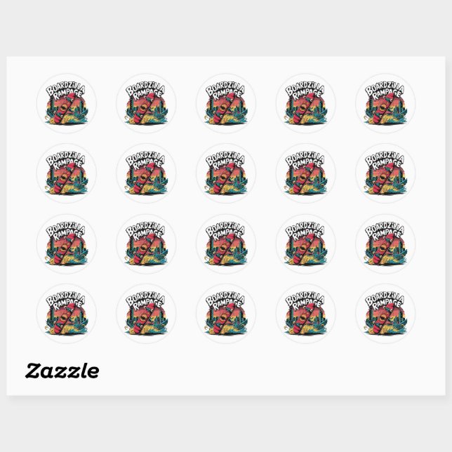 Boardzilla Rampage Urban Skater Sticker (Sheet)