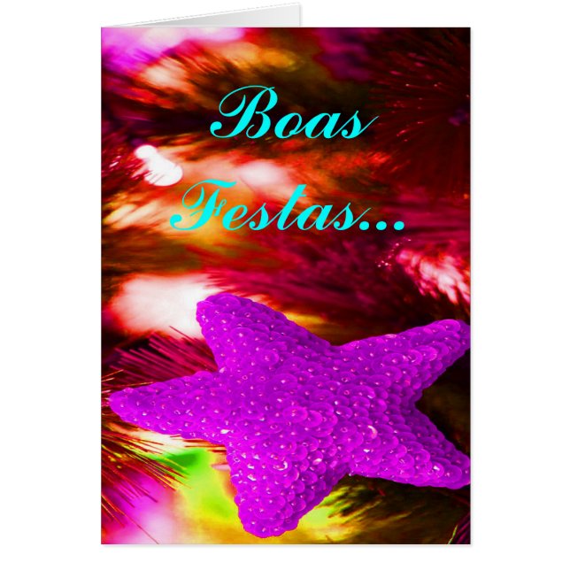 Boas Festas e um feliz Ano Novo Purple Star I (Devant)