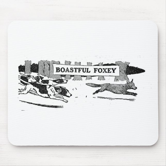 Boastful Foxy Mouse Pad (Front)