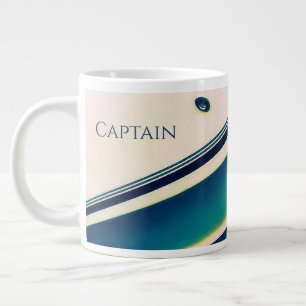 Boat Abstract in Blue Specialty Mug