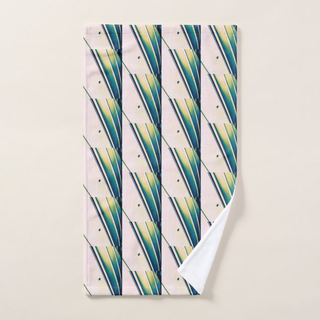 Boat Abstract Pattern in Blue Hand Towel (Hand Towel)