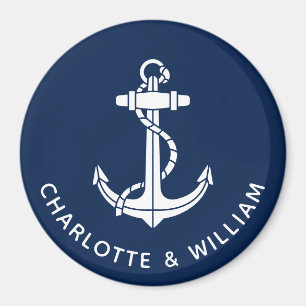 Boat Anchor Beach Wedding Swag Magnet
