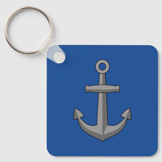 Boat Anchor Cartoon Keychain (Front)
