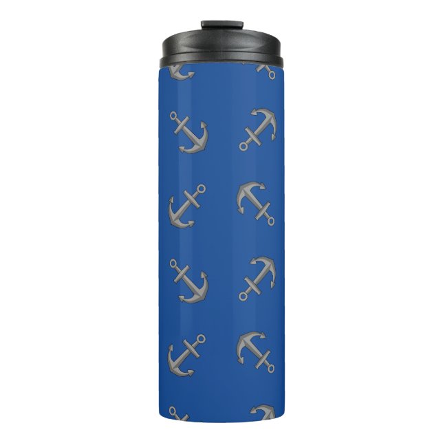 Boat Anchor Cartoon Thermal Tumbler (Front)