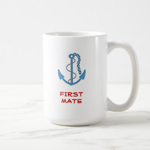 Boat Anchor First Mate Coffee Mug