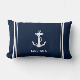 Boat Anchor Nautical Personalized Lumbar Pillow