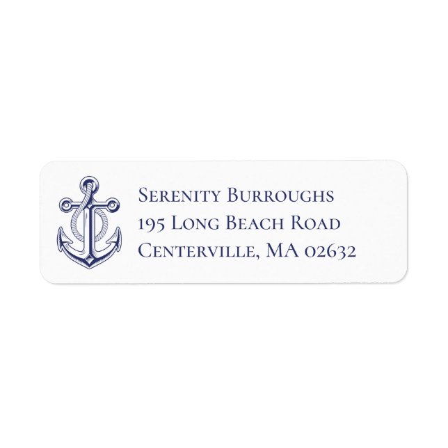 Boat Anchor Nautical Sea Ocean Sailor Personalized (Front)