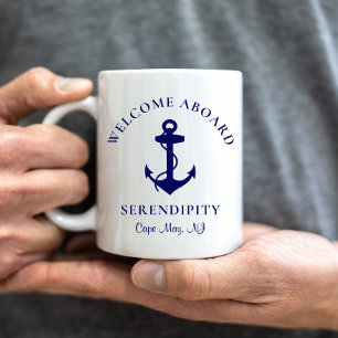 Boat Anchor Personalized Coffee Mug