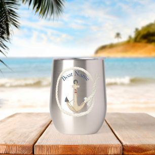 Boat Anchor White Rope Frame