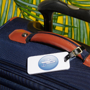Boat and Anchor Nautical Marine Luggage Tag