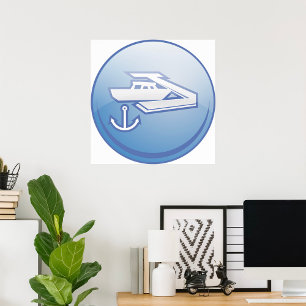 Boat And Anchor Poster