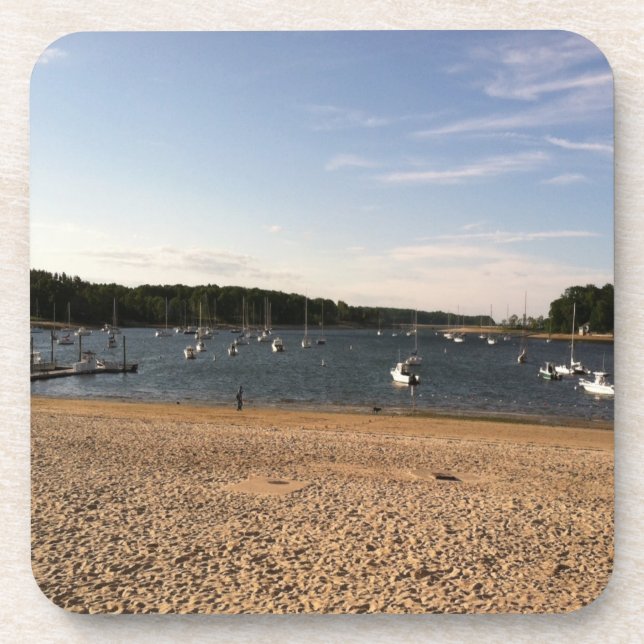BOAT AND BEACH SCENE COASTER (Front)