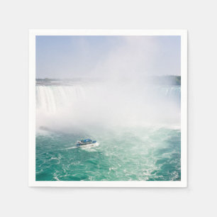 Boat and Horseshoe Falls from Niagara Falls Napkin