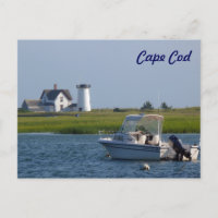 Boat and Lighthouse Chatham Cape Cod
